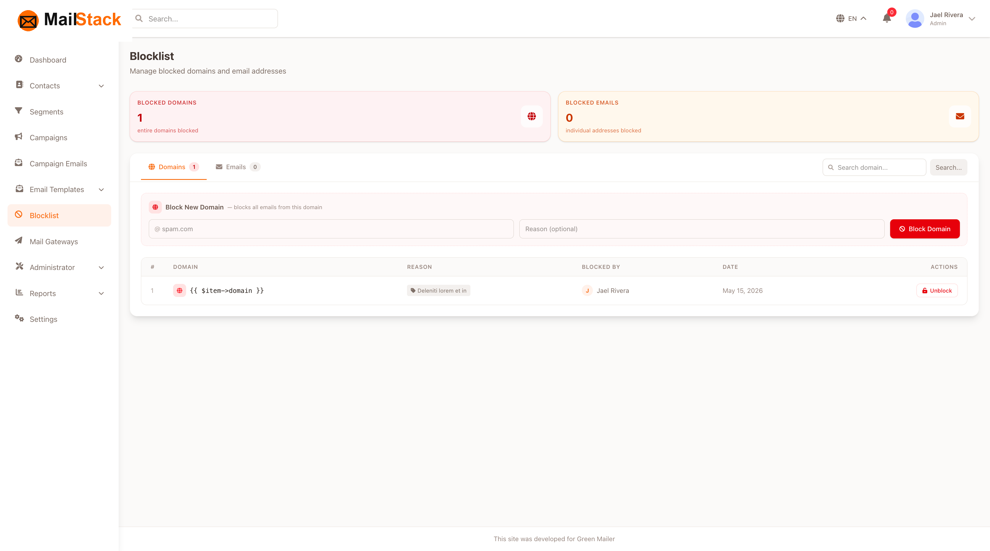 Blocklist Management