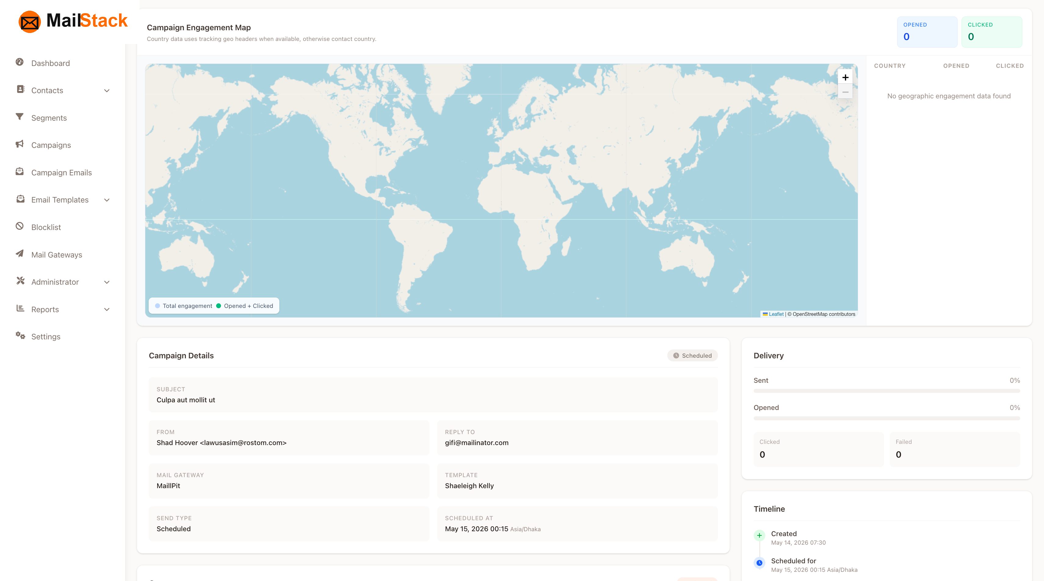 Campaign View & Analytics
